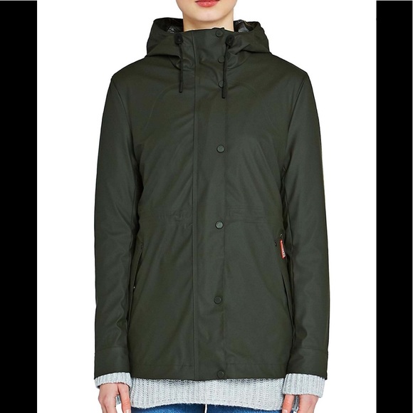 Coats | Hunter Rubberized Jacket | Poshmark